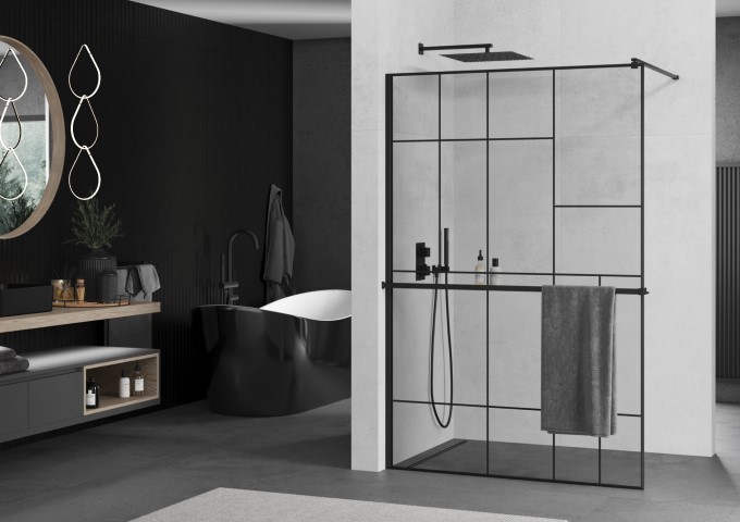 Graphite shower walls